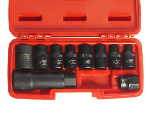 Набор головок специальных 5-ти гранных и RIBE JTC 4918S (1/2", 3/8", 10 предметов в кейсе)