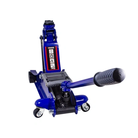 Домкрат подкатной гидравлический 2 т с поворотной ручкой 180градусов (h min 100мм, h max 350мм)