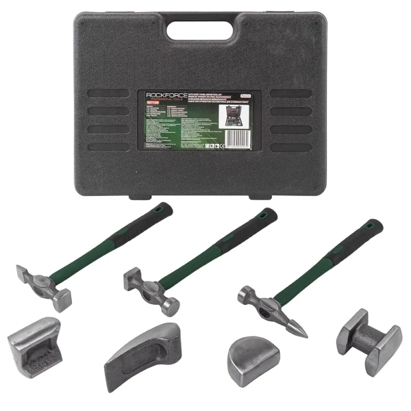 Набор инструментов рихтовочных для кузовных работ 7пр., в кейсе