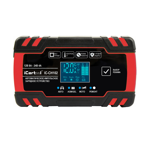 Импульсное зарядное устройство 12/24В с функцией восстановления iCartool IC-CH102