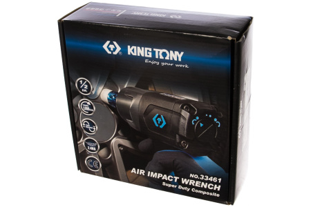 Гайковерт пневматический ударный KING TONY 33461-100, 1/2", 1356 Нм
