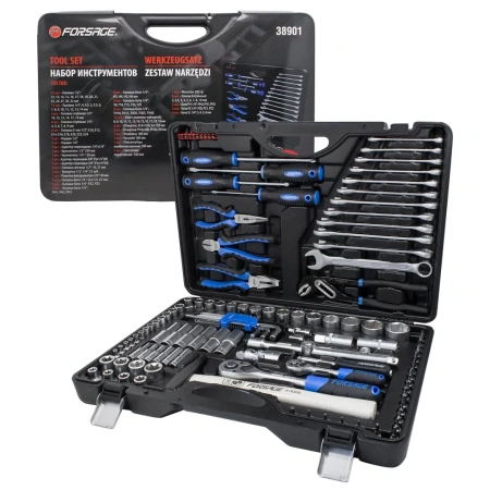 Набор инструментов 122 пр. 1/4'',1/2''(6гр.)(4-32мм)