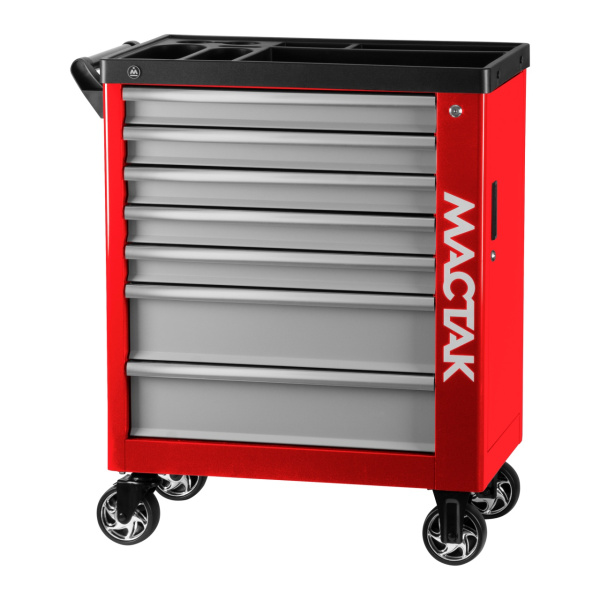 Тележка инструментальная НОВА МАСТАК 521-07580R (7 выдвижных ящиков, красная)