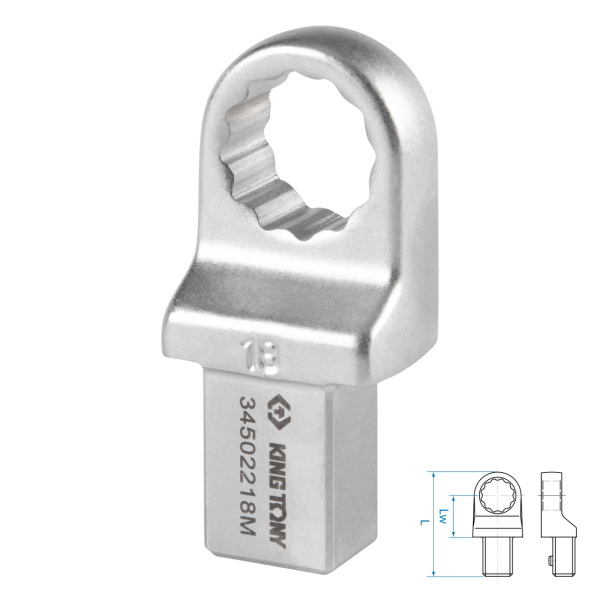 Насадка накидная серии FIT KING TONY 34502218M (18 мм, 14х18 мм)