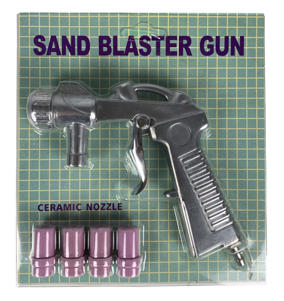 Пистолет пескоструйный AE&T T063M для малых камер с форсунками (4шт)