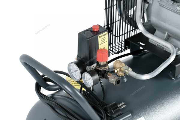 Компрессор поршневой с ременной передачей NORDBERG NCP100/360A (220В, ресив. 100л, 360л/мин)