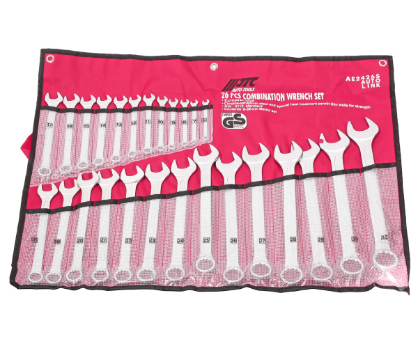 Набор ключей комбинированных в планшете JTC AE2426S (6-32 мм, 26 предметов)