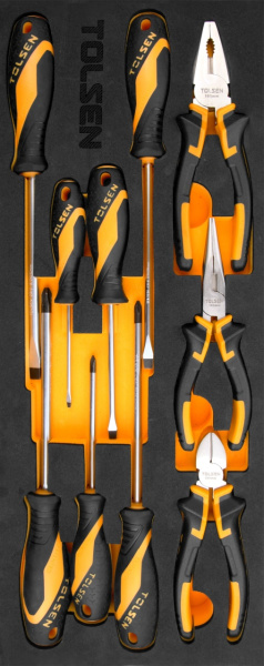 Набор инструментов универсальный раскладной ящик 60 предметов TOLSEN TT85401