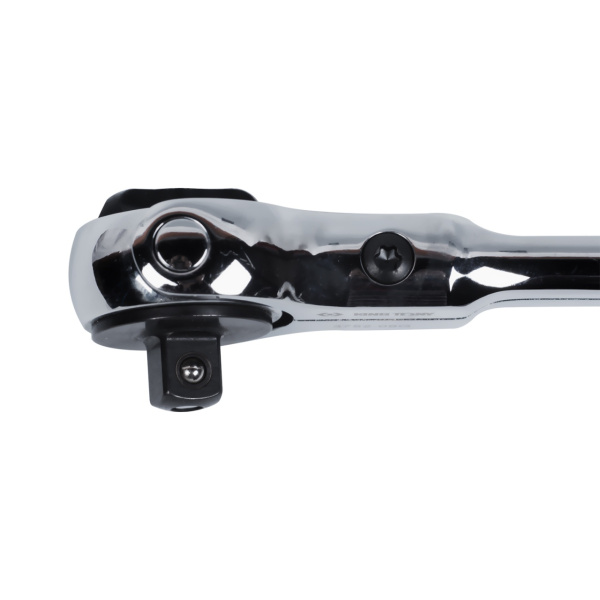 Трещотка 3/8", 230 мм, 72 зубца, дисковый механизм, поворотная голова с кнопкой KING TONY 3752-09G