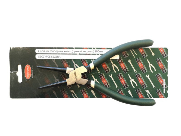 Съемник стопорных колец прямой на сжим(L-280мм),в блистере