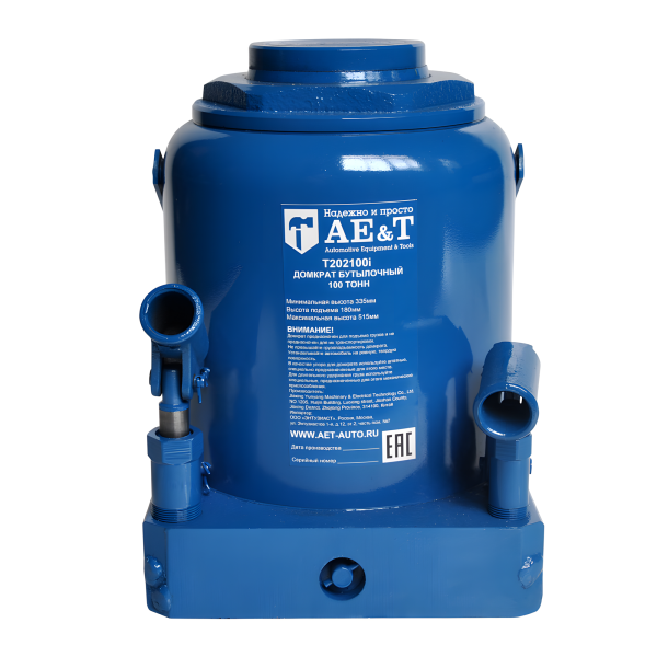 Домкрат бутылочный AE&T T202100i (100 т)