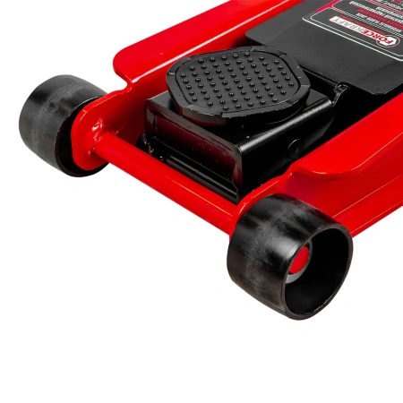 Домкрат подкатной гидравлический низкопрофильный двухпоршневой с резиновой накладкой 5т (h min 95мм, h max 560мм)