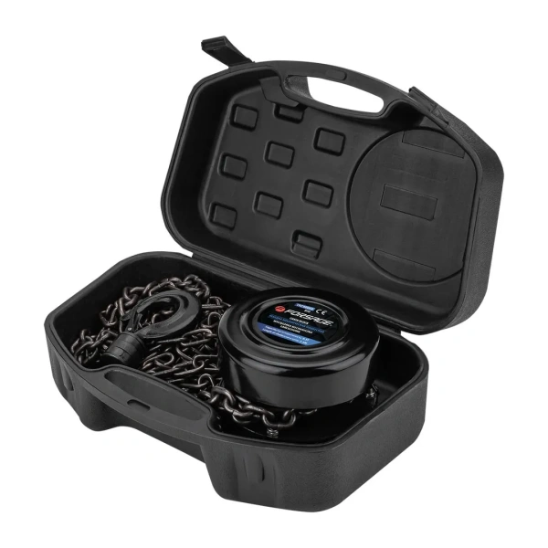 Лебедка механическая подвесная с фиксацией цепи натяжения, 0.5т (длина цепи - 2.5м) в кейсе