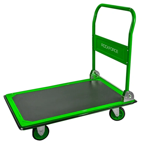 Тележка платформенная ручная складная (г/п 300кг, 910х610х870, 125мм-Ø колес)