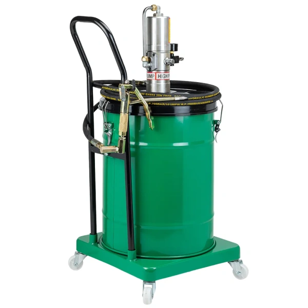 Нагнетатель смазки пневматический перекатной с емкостью 40л (рабоч.давление 410bar,шланг 4м)