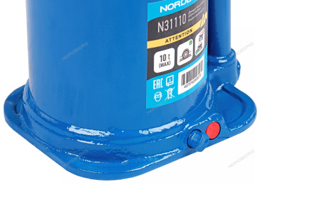 Домкрат бутылочный двухштоковый 10 т NORDBERG N31110