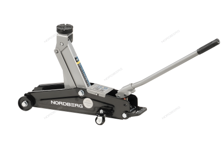 Домкрат подкатной для автолюбителя 2т в кейсе Н=135-385 мм NORDBERG N3202EC
