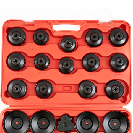 Комплект чашек для демонтажа масляных фильтров ROSSVIK ST076 (65-120 мм, 30 шт.)