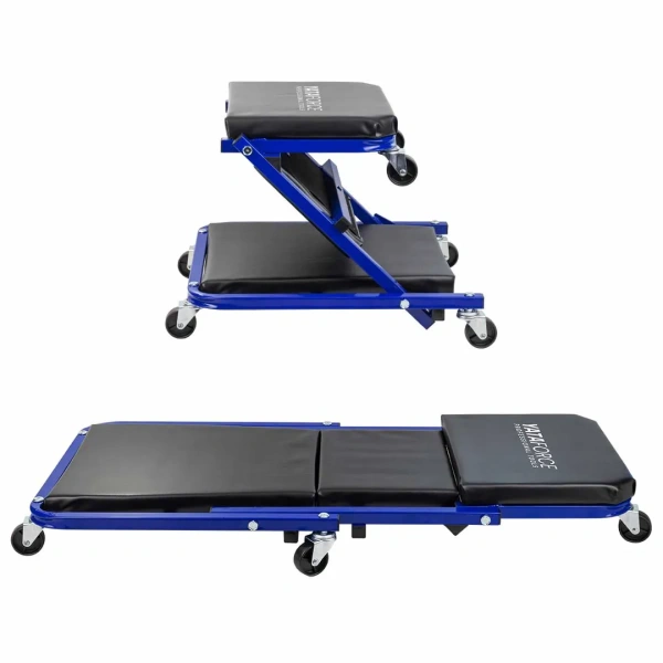 Лежак трансформер подкатной на 6-ти колесах (Стул-лежак)