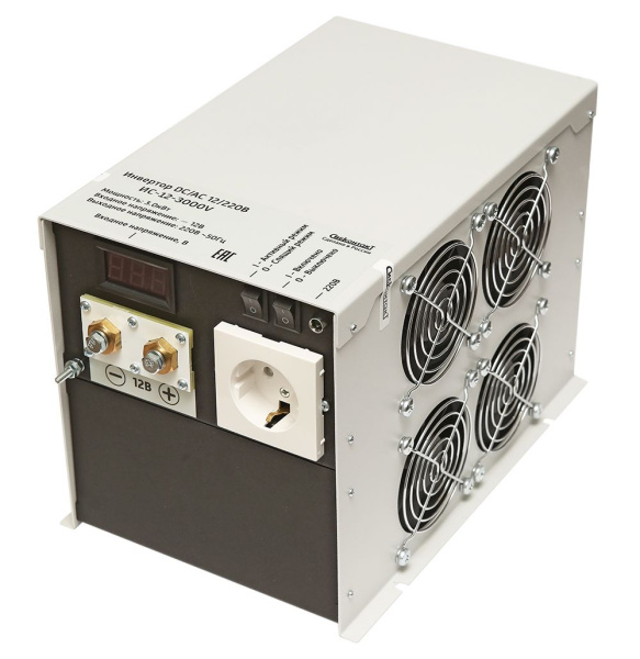 ИС-12-3000V инвертор, преобразователь напряжения DC/AC, 12В/220В, 3000Вт