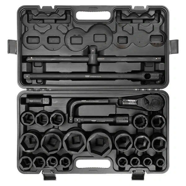 Набор инструментов ударных 26пр, 3/4''1''(6гр.) (17,19,22,24,27,30,32,33,34,35,36,36-12гр,38,41,46,50мм,1'':55,60,65мм)