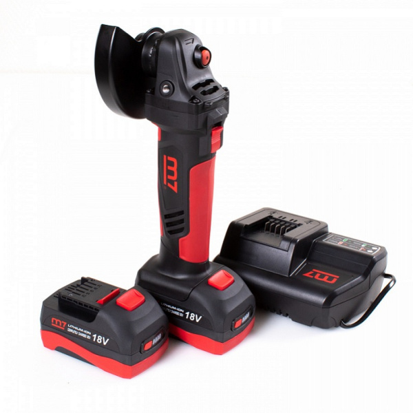 Аккумуляторная угловая шлифовальная машина (УШМ) MIGHTY SEVEN DG-585502, 125 мм, 18 В, кейс