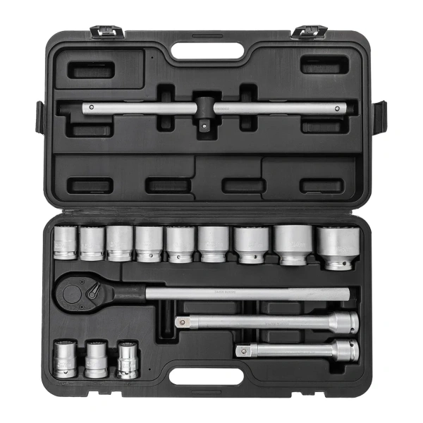 Набор инструментов 16пр. 3/4''12гр.(17,19,21,24,27,30,32,33,36,41,46,50), в кейсе