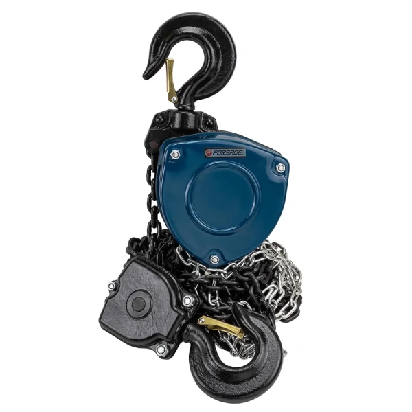 Лебедка механическая подвесная с лепестковым механизмом фиксации цепи натяжения, 3т (длина цепи - 3м)
