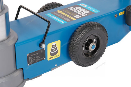 Домкрат пневмогидравлический подкатной двухштоковый 50/80 т NORDBERG N802