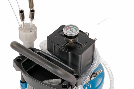 Установка для сбора масла пневматическая, 30 л (синяя)