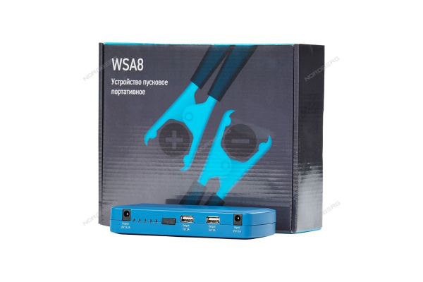 Устройство NORDBERG WSA8 пусковое портативное 5/12V, емкость 8 Aч