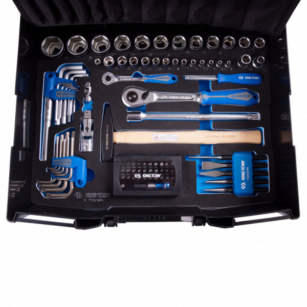 Набор инструментов универсальный KING TONY 9052-002MRV, пластиковый ящик, 112 предметов