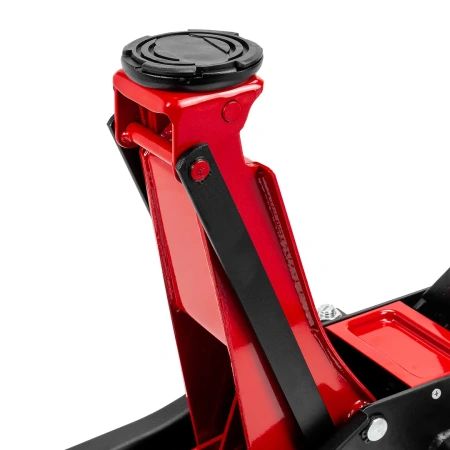 Домкрат подкатной гидравлический низкопрофильный двухпоршневой с резиновой накладкой 3т (h min 85мм, h max 430мм)