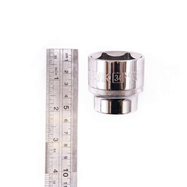 Головка торцевая ROSSVIK S061234 (1/2", 34 мм)