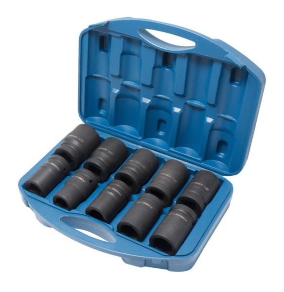 Набор головок ударных глубоких 10пр, 1'', 6гр (22,24,27,30,32,33,34,36,38,41) в кейсе