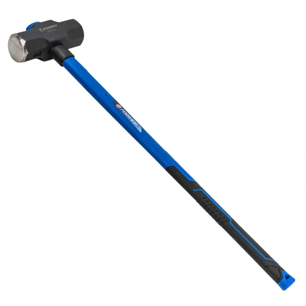 Кувалда с фиберглассовой ручкой и резиновой противоскользящей накладкой (6350г,L ручки-800мм)