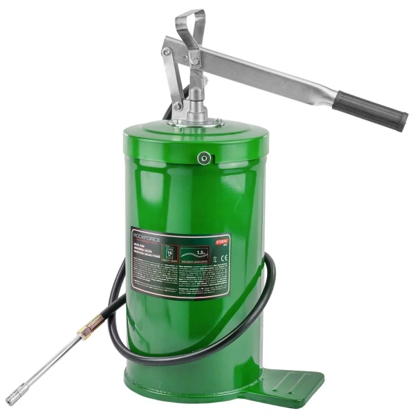 Нагнетатель смазки ручной, 16кг (длина шланга 1.5, внутр.Ø 225мм, внутр. высота 390мм)