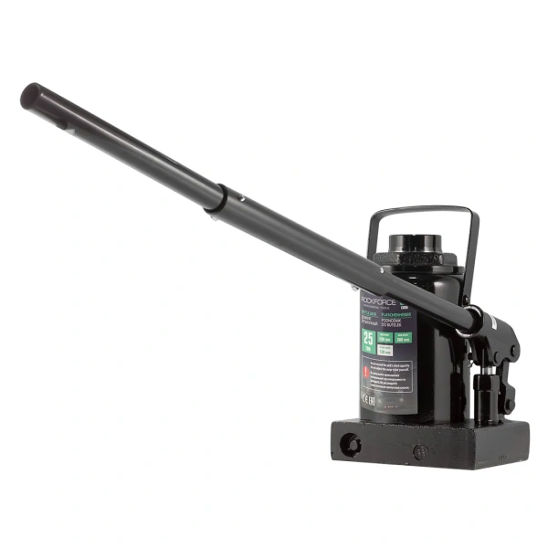 Домкрат бутылочный 25т низкопрофильный (высота подхвата - 230мм, высота подъема - 360мм, ход штока - 135мм)