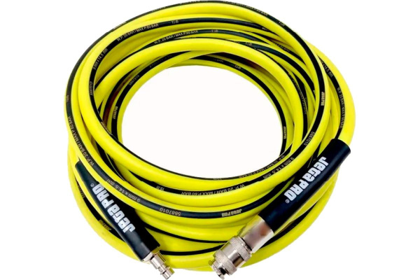 Гибкий ПВХ шланг с фитингами 9x14,5 мм длина 15 м желтый JETA PRO 5887015