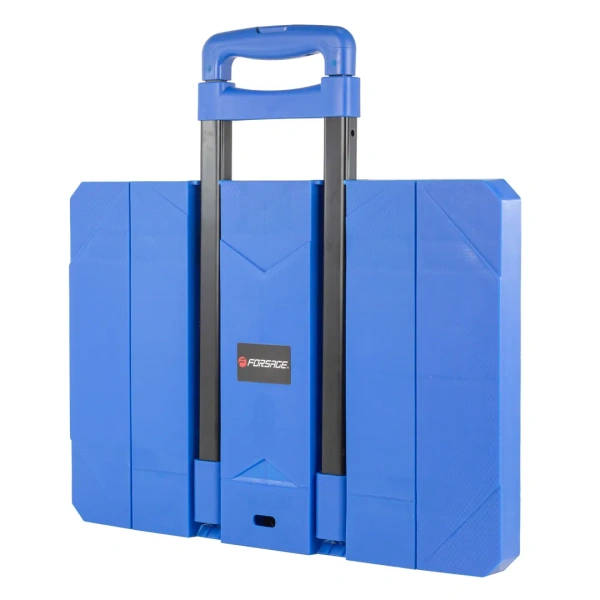 Тележка платформенная складная с телескопической ручкой+набор эластичных шнуров(в разложенном виде:56х33х101см,в сложенном:47х49х12см,г/п180кг)