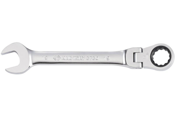 Ключ трещоточный комбинированный с шарниром 9 мм KING TONY 373009M
