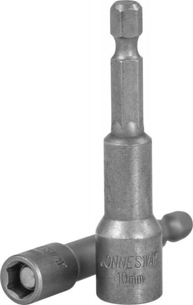 JONNESWAY D165MN06M Вставка-бита 1/4"DR шестигранная 6 мм с магнитной рабочей поверхностью, 65 мм