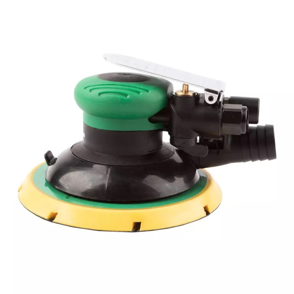 Пневматическая роторно-орбитальная шлифовальная машинка с пылеотводом GARWIN PRO GS-ORB-8 (150 мм, 15 отверстий, орбита 8 мм)