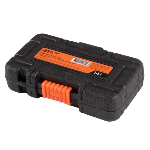 Набор торцевых головок для поврежденных гаек и болтов 1/4"-3/4" кейс 14 предметов AFFIX AF10930014C