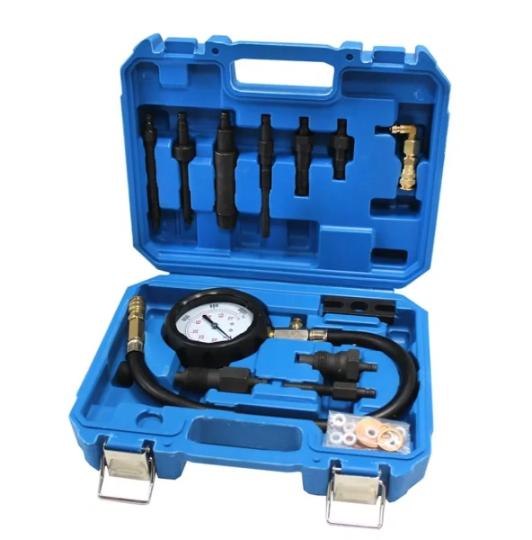 Тестер компрессии дизельного двигателя (0-70 bar) 15пр., в кейсе