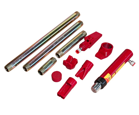 Набор инструментов гидравлический для ремонта кузова JTC HB610 (10 т, 38 предметов, в кейсе)