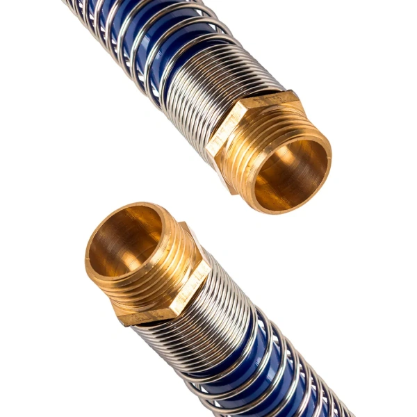 Шланг витой полиуретановый 12мм х 18мм х 15м с резьбовыми наконечниками 1/2''