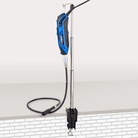 Гравер электрический ручной с набором аксессуаров(130W, 220V, 10000-32000об/мин, цанга 2.3, 3.2мм), в кейсе