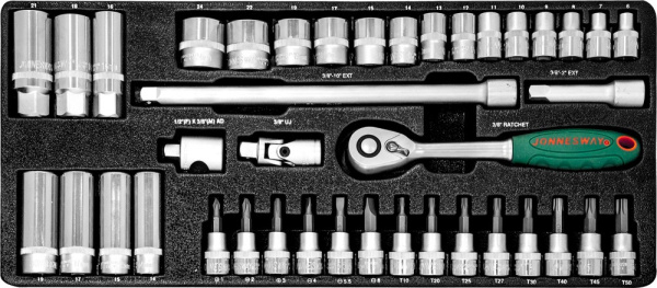 Набор головок торцевых S04H3141S, 3/8"DR, 6-24 мм, 41 предмет