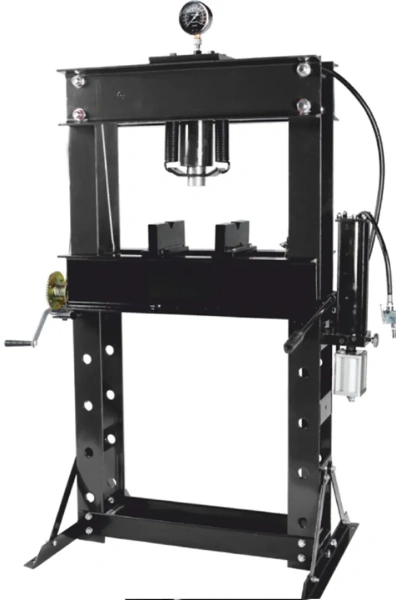 Пресс гидравлический напольный 45т, ручной/пневмо привод (рабочая высота: 0-865мм, рабочая ширина: 645мм, рабочий стол: 325х645мм, ход штока: 175мм)